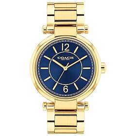 Coach 14504046 Unisex Cary Blue Dial Gold-Toned Bracelet Watch