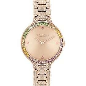 Coach 14504166 Women's Chelsea Rose Gold Dial Rainbow Watch