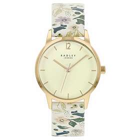 Radley RY21232A Women's White Floral Leather Strap Watch