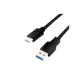 LogiLink USB 3.2 Gen1x1 cable, USB-A male to USB-C male, black, 1.5m