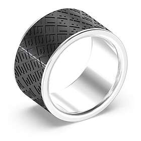 Guess UMR03226STBK64 Men's King's Road Steel 12mm Logo Band Jewellery