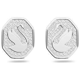 Swarovski 5621097 Signum Swan White Crystal Stud Earrings Jewellery