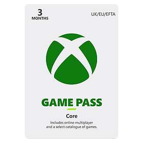 Microsoft Xbox Game Pass Core 3 Months Card