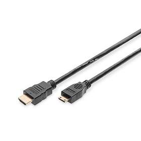 Digitus AK-330106-020-S HDMI-kabel 2 m HDMI Type C (Mini) Sort