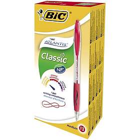BIC Atlantis Classic Kulspetspenna 12-pack Red