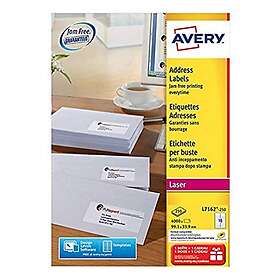Avery Adressetiketter – 99,1 x 33,9mm L7162-250 4,000st