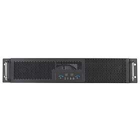 SilverStone RM23-502 Rackmount Server Gehäuse, ATX, USB 3,0 2U schwarz SST-RM23-