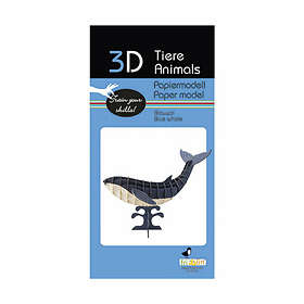 3D Paper Puzzle Blue Whale