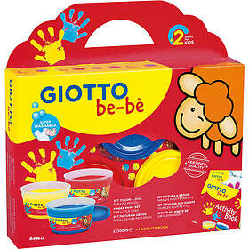 Giotto Be-be Bebe Fingerfärger 300ml, Röd/Gul/Blå