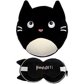 Puckator Relaxeazzz Feline Fine Round Travel Pillow & Eye Mask