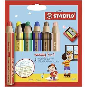 Stabilo Woody 3 In 1 Multi 6 Styck