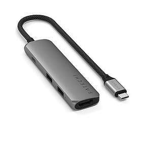 Satechi 4-in-1 USB-C Slim Multiport Adapter 4K