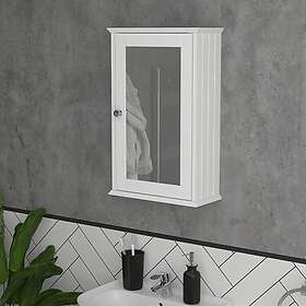 Vida Bath Priano Bathroom Cabinet Single Wall Mounted Storage Cabinet Shelf Whit