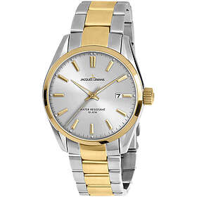 Jacques Lemans 1-1859J Derby Silverfärgad/Gulguldtonat stål Ø40 mm