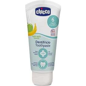 Chicco Oral Care Toothpaste Tandkräm för barn Smak Apple & Banana 6 m+ 50ml unis