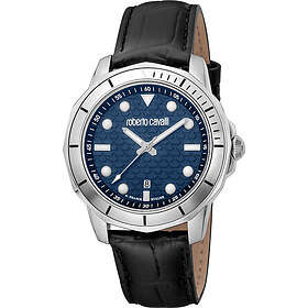 Roberto Cavalli by Franck Muller RV1G159L0011 Classic Blå/Läder Ø43 mm