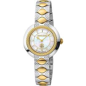 Roberto Cavalli by Franck Muller RV1L180M0051 Classic Vit/Guldtonat stål Ø30 mm