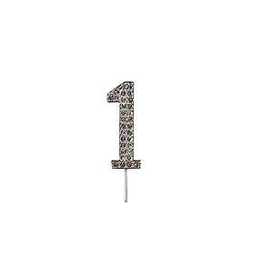 Cake Star Toppsiffra Diamond nr 1