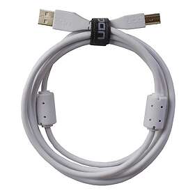 UDG USB 2,0 A-B White Straight 3m