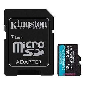 Kingston Canvas Go! Plus MicroSDXC Class 10 UHS-I U3 V30 A2 200/160MB/s 256GB