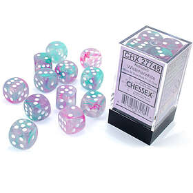 Chessex Gaming Nebula™ Wisteria/white Luminary™ (12-die set)
