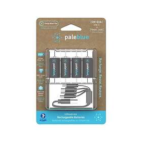 Pale Blue CR123A 4-pack