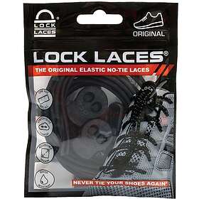 Lock Laces No Tie Shoe Solid Black, 120cm