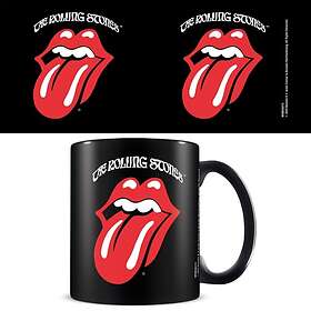 Pyramid Rolling Stones: Retro Tongue Black Pod Mug