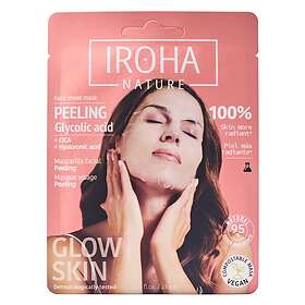 Iroha Nature Peeling Glycolic Acid Face Sheet Mask 20 ml