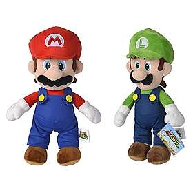 Simba Toys Deluxe Paws Super Mario Bros Mario OCH Luigi Plush 20cm