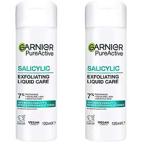 Garnier PureActive Salicylic Exfoliating Care Liquid For Impure Skin 120ml 2-pac