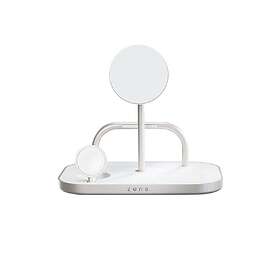 Zens 4-in-1 MagSafe Qi2 15W Wireless Charger White