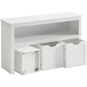 Vasagle Toy Storage Unit 102 x 30 x 60 cm White LHS380W01