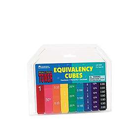 Learning Resources Fraction Tower Equivalency Cubes 51 Pieces