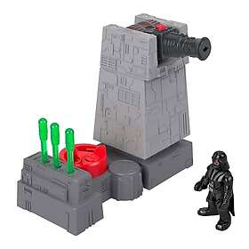 Imaginext Fisher-Price STAR WARS Death Star Tower Cannon with Darth Vader Metal 