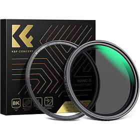 K&F Concept ND2-ND32 Nano X 82 MM Variable ND Filter
