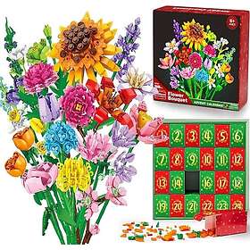 Bomclap Advent Calendar 2025 with Flower Bouquet Building Blocks