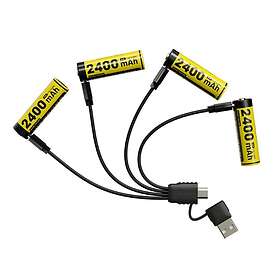 NiteCore NH2400 Rechargeable AA Yellow 2-pack