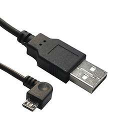 MicroConnect USB-A to Micro-B Angled 1.8m Black