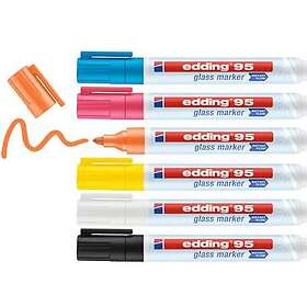 Edding 95 Glass Marker Set 6 pcs