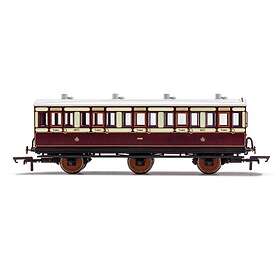 Hornby LNWR 6 Wheel 3rd Class Coach No.4671 m/Lys Era 2
