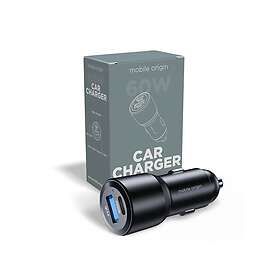 Mobile Origin FRL-CCH60W-01 60W Dual Port Car Charger with USB-C and USB-A