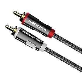 Monster Cable 2-channel stereo audio interconnect cable 2 RCA male to 2 RCA male