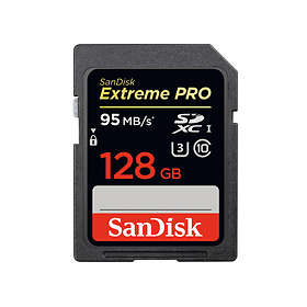 Карта памяти sandisk sdxc extreme pro class 10 uhs i u3 170 90mb s 128gb