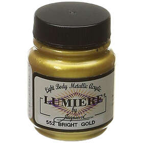 Jacquard Lumiere Acrylic Paint Bright Gold 66ml
