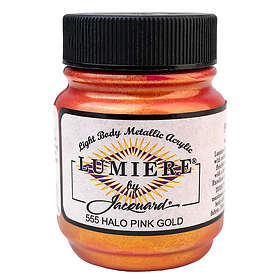 Jacquard Lumiere Acrylic Paint #555 Halo Pink Gold 66ml