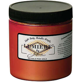Jacquard Lumiere Acrylic Paint #555 Halo Pink Gold 240ml