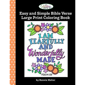 The Coloring Cafe-Easy and Simple Bible Verse Large Print Coloring Book