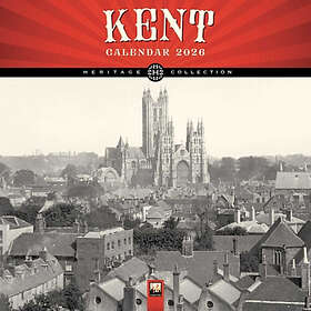 Flame Tree Publishing Kent Heritage Wall Calendar 2026