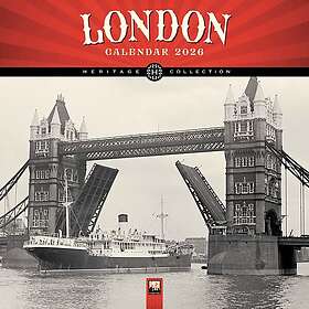 Flame Tree Publishing London Heritage Wall Calendar 2026